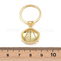 Micro ottone spianare anelli zirconi&nbsp;RJEW-C145-05B-G