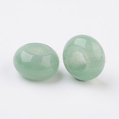 Natürliche grüne Aventurin European Beads&nbsp;X-G-G740-14x8mm-19