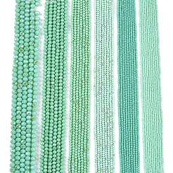 Chapelets de perles en verre opaque de couleur unie&nbsp;EGLA-A044-P4mm-L14