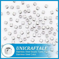 100 Stück 304 Edelstahlperlen&nbsp;STAS-UN0056-57