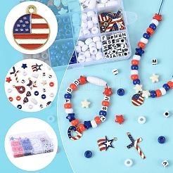 DIY-Sets zum Basteln von Halsketten/Armbändern zum Unabhängigkeitstag&nbsp;DIY-FS0009-70