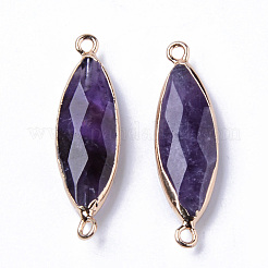 Natürliche Amethyst verbindet Steckverbinder&nbsp;G-R472-02I