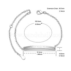Bracelets d'identification inspirants en laiton&nbsp;JB541A