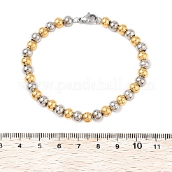 Armbänder aus runden Perlen aus Edelstahl 304&nbsp;BJEW-Q038-06GP