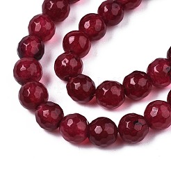 Natürliche weiße Jade Perlenstränge&nbsp;G-R346-6mm-02-01