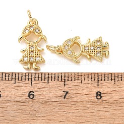 Messing micro pave klare zirkonia anhänger&nbsp;CU-E003-03G