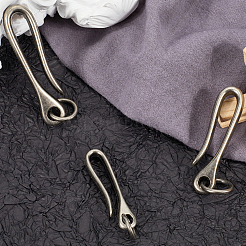 6 Stück 3 Stile tibetischen Stil Legierung Haken Verschlüsse&nbsp;FIND-CP0003-27AS