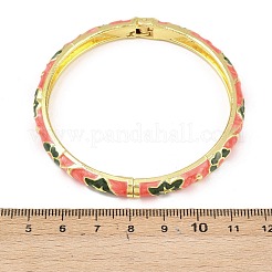 Braccialetti con cerniera in lega di ottone per donna&nbsp;BJEW-K290-01B-G