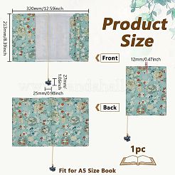 Polyester-Buchumschlag mit Lesezeichenkordel&nbsp;OFST-WH0012-001