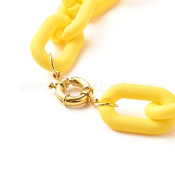 Colliers chaîne en acrylique opaque&nbsp;NJEW-JN03728