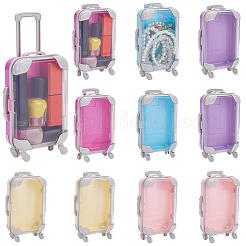 10 stücke 5 farben gepäck fällen transparent abs kunststoff süßigkeiten geschenk lagerung boxen&nbsp;CON-UN0001-04