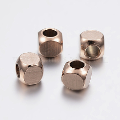 Billes en acier inoxydable 304 à placage ionique (IP)&nbsp;STAS-F136-01RG-5x5mm