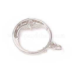 Pendentifs en laiton zircon cubique transparent&nbsp;KK-I668-13P