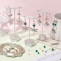 DIY-Sets zur Herstellung baumelnder Ohrringe aus Legierung und Glas mit Libellenmotiv&nbsp;DIY-SC0028-50