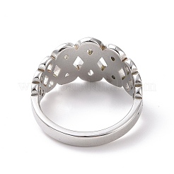 Kristall-Strass-Unendlichkeits-Fingerring&nbsp;RJEW-D120-10B-P
