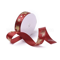 20 Yard weihnachtlich bedrucktes Polyester-Satinband&nbsp;SRIB-P021-A02