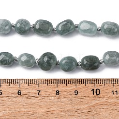 Colliers longs en perles de jade malaisien teinté naturel pour femmes&nbsp;NJEW-F340-A05