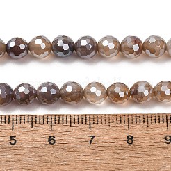 Galvani natürliche Achat Perlen Stränge&nbsp;G-B191-A07-6mm-12