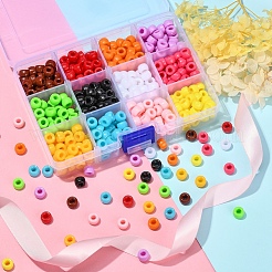 480 Stück 12 Farben undurchsichtige europäische Acrylperlen&nbsp;SACR-YW0001-42