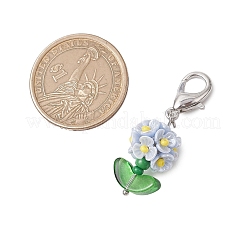 Decorazioni pendenti in resina e perline di vetro&nbsp;HJEW-MZ00169-03
