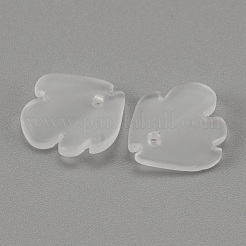 Milchglas Anhänger&nbsp;GLAA-WH0033-26