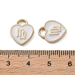 (Defekter Restpostenverkauf: Emaille vergilbt) Emaille-Anhänger aus goldener Legierung&nbsp;ENAM-XCP0001-47A
