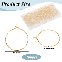 200 x Weinglas-Charme-Ringe aus Messing&nbsp;KK-SP0001-31B-G