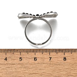 Offene Manschettenringe aus 304 Edelstahl für Damen&nbsp;RJEW-F178-01P-01