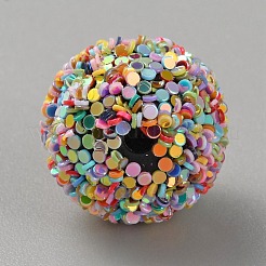 Opake Legierung Perlen&nbsp;MACR-WH0010-12B