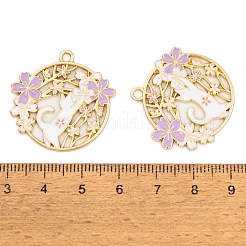 Crémaillère placage pendentifs en émail d'alliage&nbsp;FIND-A040-07B-03G