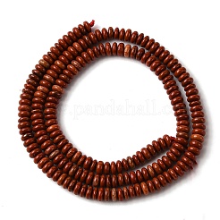 Natürliche rote Jaspis Perlen Stränge&nbsp;G-L635-A39-4x2mm