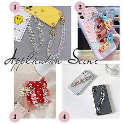 Acryl Bordsteinkette für DIY Schlüsselanhänger&nbsp;HJEW-PH0001-28