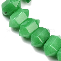 Gefärbte natürliche Malaysia Jade Doppel-Ended Point Perlen Stränge&nbsp;G-T142-96