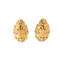 Orecchini a bottone in acciaio inossidabile 304 per donna&nbsp;EJEW-K243-16G