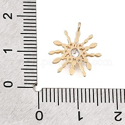 Messing micro pave klare zirkonia anhänger&nbsp;KK-CBA2395-01G