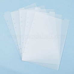 A5-Notizbuch-Trennblätter aus mattiertem Kunststoff mit Scheibeneinband&nbsp;KY-WH0046-90A