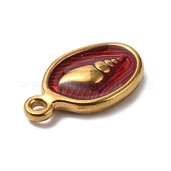 304 Edelstahl-Emaille-Anhänger&nbsp;STAS-P395-03A-G