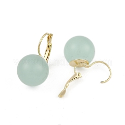 Orecchini a cerchio tondi in ottone con resina&nbsp;EJEW-Q391-09G-02