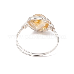 Fingerringe aus natürlichen Amethyst-&nbsp;RJEW-JR00836