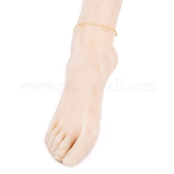 Chaînes de cheville en laiton&nbsp;AJEW-AN00331