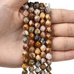 Chapelets de perles en agate fou naturel&nbsp;G-Z119-A13-02