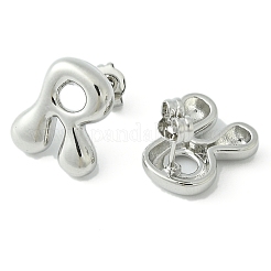 Pendientes de latón chapado en rack&nbsp;EJEW-S222-01P-R