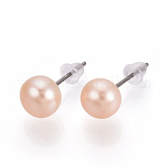 Aretes de perlas naturales&nbsp;PEAR-N020-11A-01