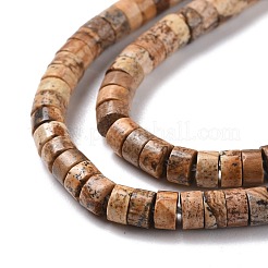 Natürliches Bild Jaspis Perlen Stränge&nbsp;G-P468-03