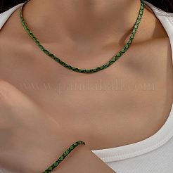 Legierung leopardenmuster schlange kette halsketten & armband sets&nbsp;FS-WG421C3-02