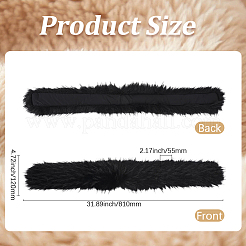 1 Stück Chenille-Stickbesatz aus Kunstfell zum Nähen&nbsp;FIND-GF0008-45D