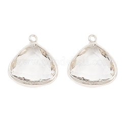 Pendentifs de verre en laiton&nbsp;GL-CBABDD8-07P