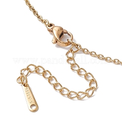 Collares colgantes de piedras preciosas naturales redondas con corte de estrella facetado&nbsp;NJEW-JN05091