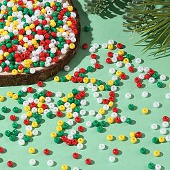4 Farbige Weihnachtsperlen&nbsp;SEED-X0058-06