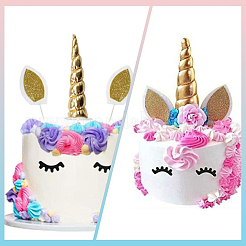 8 diadema elástica con orejas de cuerno de unicornio de tela de 8 colores&nbsp;OHAR-GF0001-50